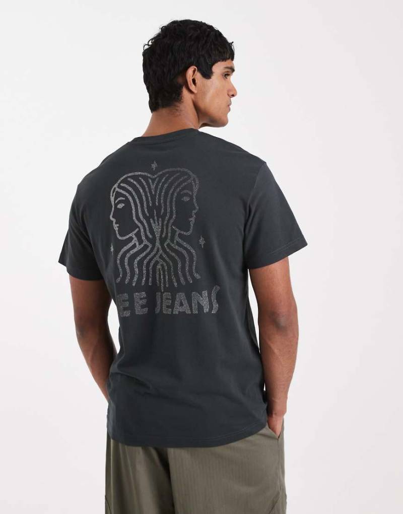 Lee - Relaxed-Fit-T-Shirt in Schwarz mit Logo von Lee