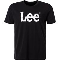 Lee Herren T-Shirt schwarz Baumwolle von Lee