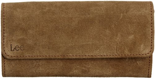 Lee TOP Wallet LI1118DN, Damen Portemonnaies, Braun (Yellow Edge DN), 19x10x2 cm (B x H x T) von Lee