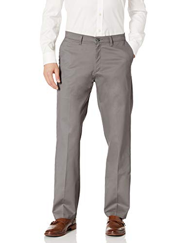 Lee Uniforms Herren Total Freedom Stretch Relaxed Fit Flat Front Pant Freizeithosen, grau, 29W / 32L von Lee