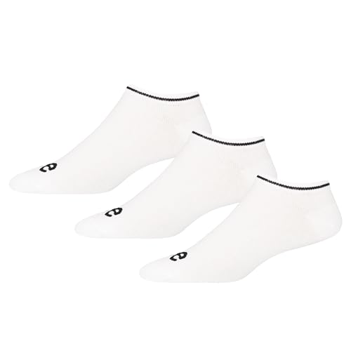 Lee Unisex, Mens and Womens Designer Cotton Black Ankle Socks, White, 6-8 von Lee