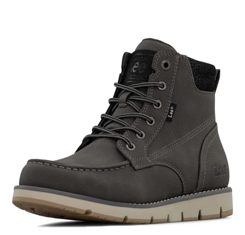 Lee Waylon Chukka Boot für Herren, Charcoal Wax/Black Denim, 47 EU von Lee