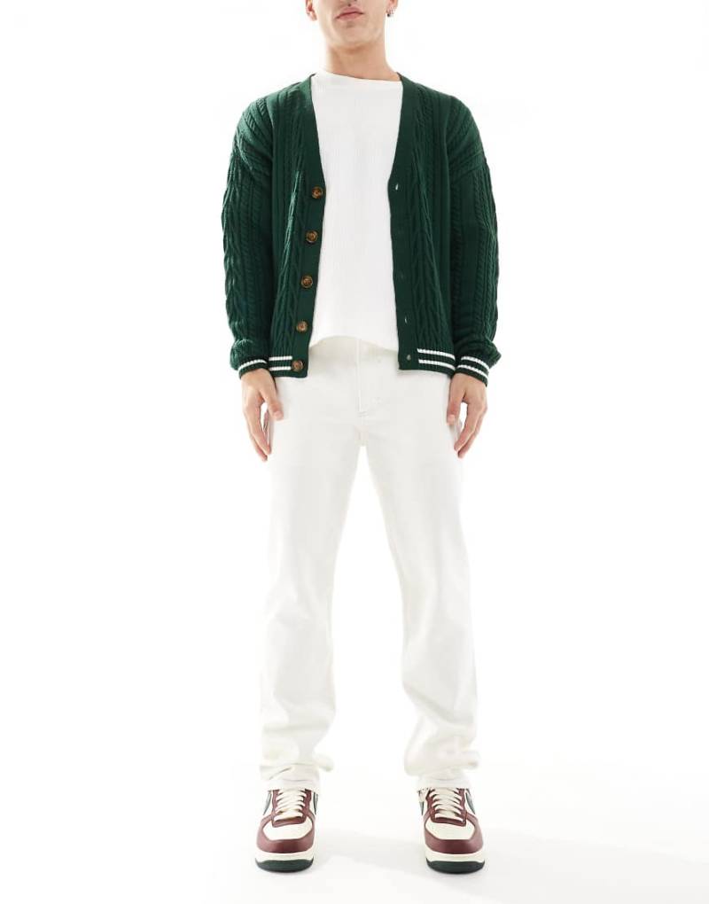 Lee - West - Jeans in weißer Waschung mit normalem, geradem Schnitt von Lee