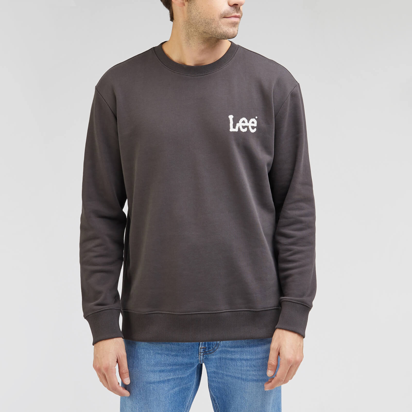 Lee Wobbly Logo Cotton Sweatshirt - L von Lee