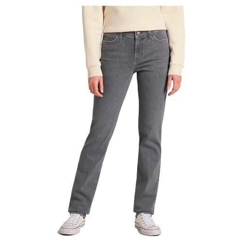 Lee Women Marion Straight Jeans, Grey Lush, W30 / L31 von Lee