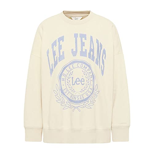 Lee Women Oversized Sweatshirt, Ecru, M von Lee