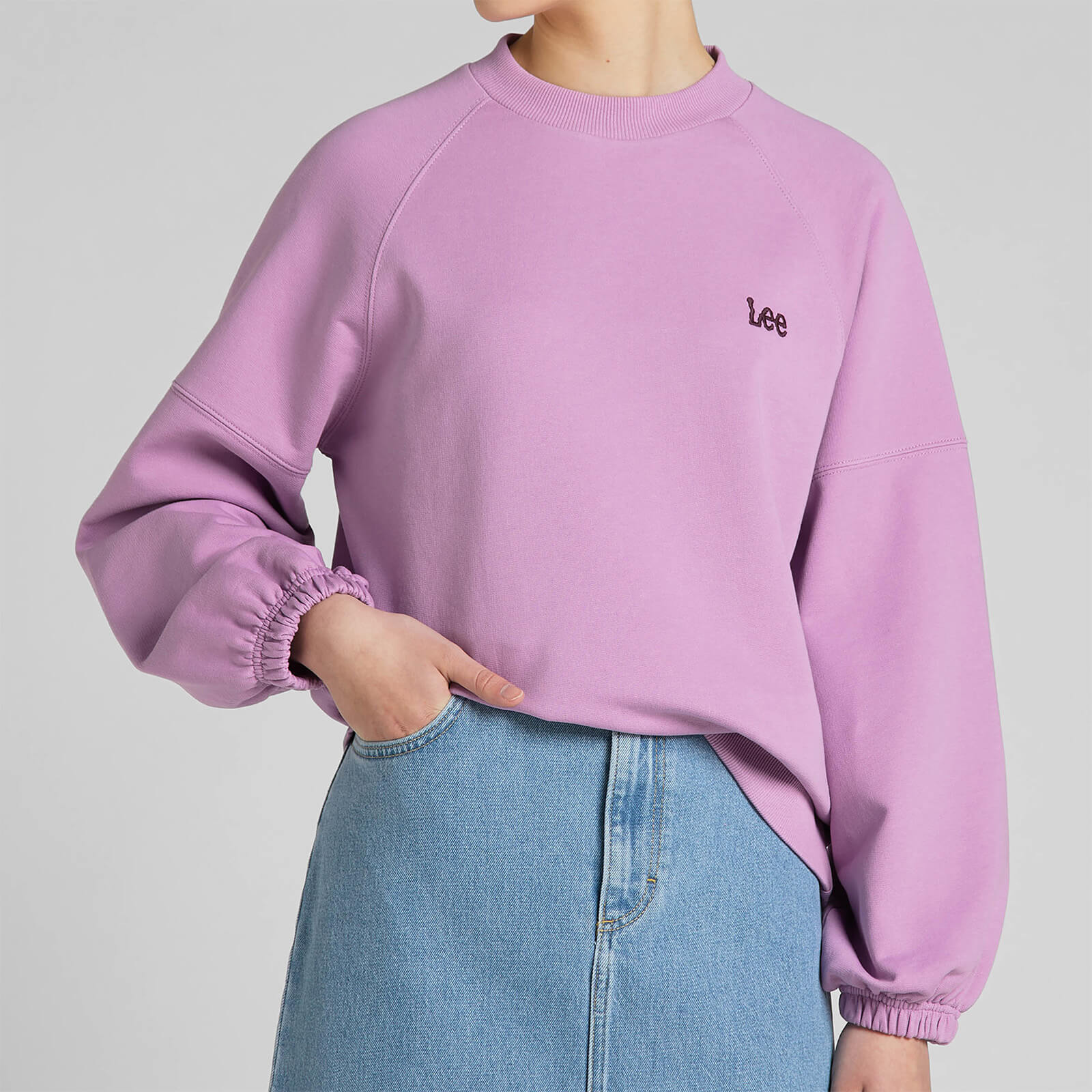 Lee Logo-Embroidered Cotton-Jersey Sweatshirt - S von Lee