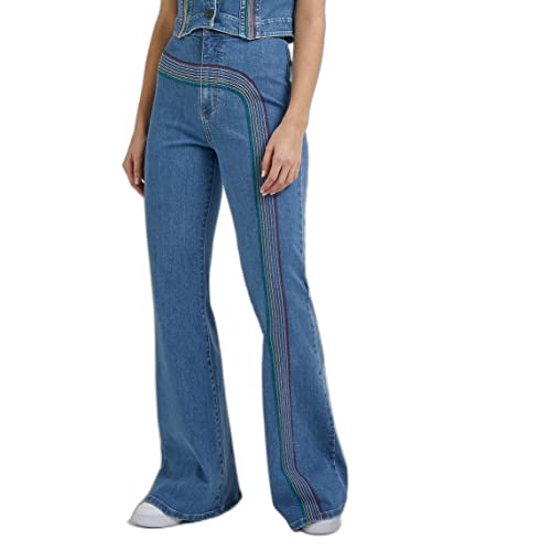 Lee Women's Pride SUPER Flare Jeans, MID Rainbow, W33 / L33 von Lee