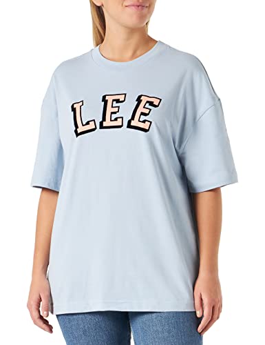 Lee Women's Relaxed Crew Neck T T-Shirt, Shy Blue, 3X-Large von Lee