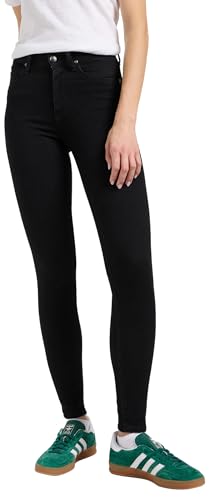 Lee Women's Scarlett HIGH Jeans, Black, 32/33 von Lee