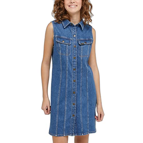 Lee Women's Sleeveless Casual Dress, Baker Blue, Small von Lee