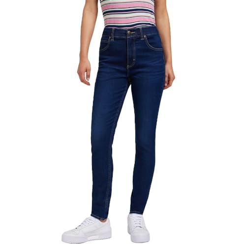Lee Women's ULC Skinny Jeans, Deepest Dark, 30W x 31L von Lee