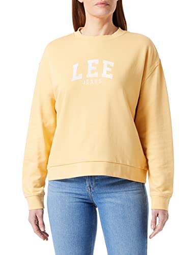 Lee Women's Varsity Crew Sweatshirt, Sunset Gold, Small von Lee