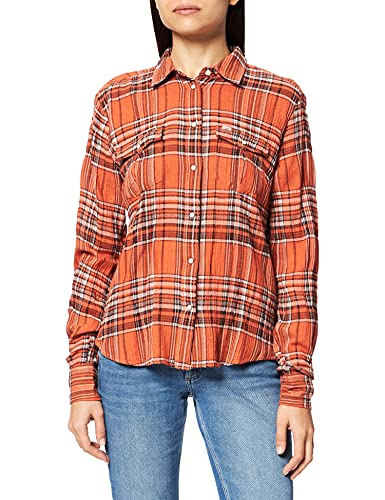 Lee Womens Regular Western Shirt, Desert ORANGE, S von Lee