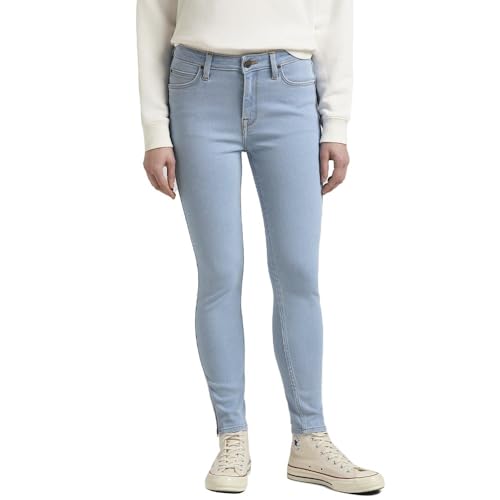 Lee Womens Scarlett HIGH Zip Jeans, Light Ruby, W29 / L31 von Lee