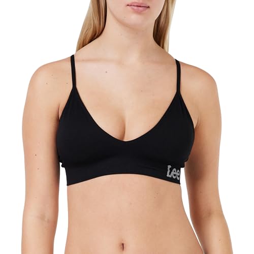 Lee Womens Seamless Crop Bra In Black BH, von Lee