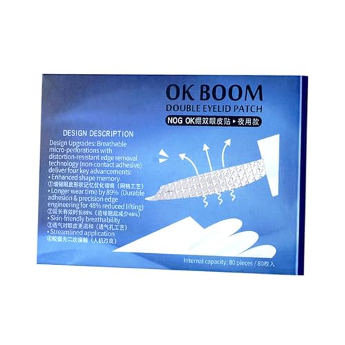 LeeQinersw 2 Bögen Doppel Augenlid Aufkleber Unsichtbare Augenlidsticker Atmungsaktive Streifen Wasserabweisende PP Papier für Büro Alltag Treffen Feier, 2 Blätter Im Karton von LeeQinersw