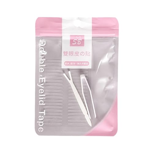 LeeQinersw 2 Bögen Doppel Augenlid Aufkleber Unsichtbare Augenlidsticker Atmungsaktive Streifen Wasserabweisende PP Papier für Büro Alltag Treffen Feier, 2 Blatt von LeeQinersw