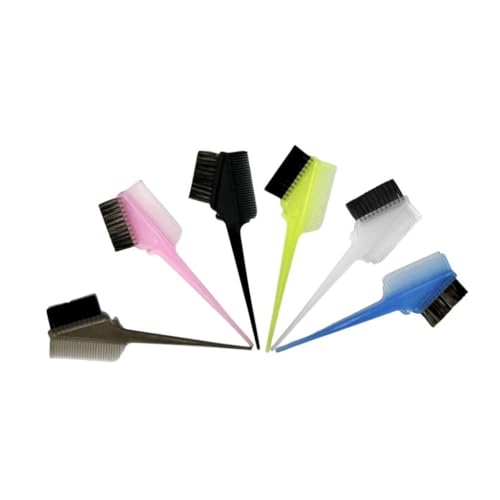 LeeQinersw 6x Haarfärbebinsel Haarfärbebinsel Applikatoren Multifunktionales Haar Malvorlagen für Frauen Männer Stylist Haircutting Supplies von LeeQinersw