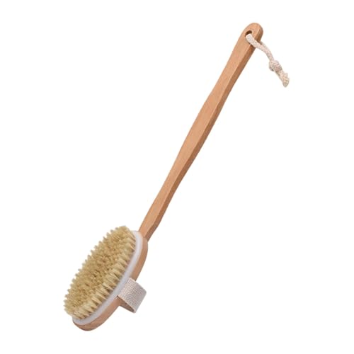 LeeQinersw Badebürste mit Langem Holzgriff Die Als Rückenbürste Und Körperbürste Dient Eine Sanfte Duschbürste Und Massagebürste für Männer Und Frauen in Der Du, 41 Cm X 6.5 Cm von LeeQinersw