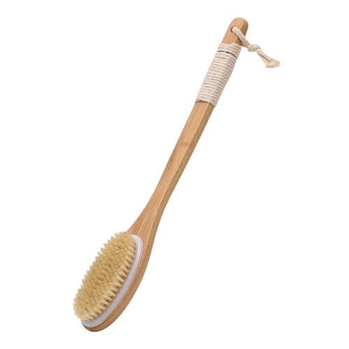 LeeQinersw Badebürste mit Langem Holzgriff Die Als Rückenbürste Und Körperbürste Dient Eine Sanfte Duschbürste Und Massagebürste für Männer Und Frauen in Der Du, 43 Cm X 7.5 Cm von LeeQinersw