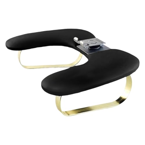 LeeQinersw -Handauflage, Maniküre-Werkzeug mit Telefonständer, Metallrahmen-Handhalter für, bequem für Make-up-Werkzeug für Frauen, Schwarz von LeeQinersw