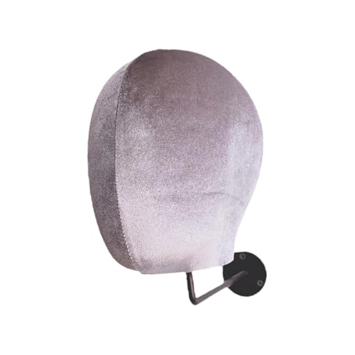 LeeQinersw Mannequin Kopf Halter Perückenständer Ausstellungsmodell Kappen Aufbewahrung Rack Wandbefestigung Leichtes Material Einfache Reinigung für Shop Salon, Schwarzer Haken von LeeQinersw