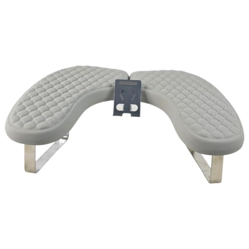 LeeQinersw Nagelarmauflage U Förmiges Kissen Handstütze Nagelkunstkissen Ergonomisch Pu Schwamm Tragbar mit Handyhalter Abwischbar für Maniküre Zuhause Sal, Grau von LeeQinersw