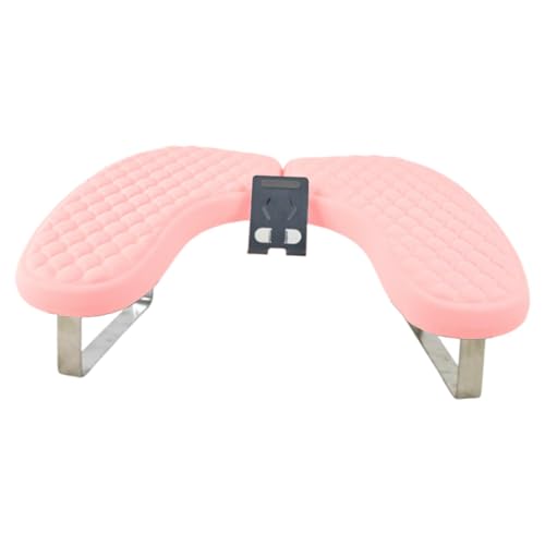 LeeQinersw Nagelarmauflage U Förmiges Kissen Handstütze Nagelkunstkissen Ergonomisch Pu Schwamm Tragbar mit Handyhalter Abwischbar für Maniküre Zuhause Sal, Rosa von LeeQinersw