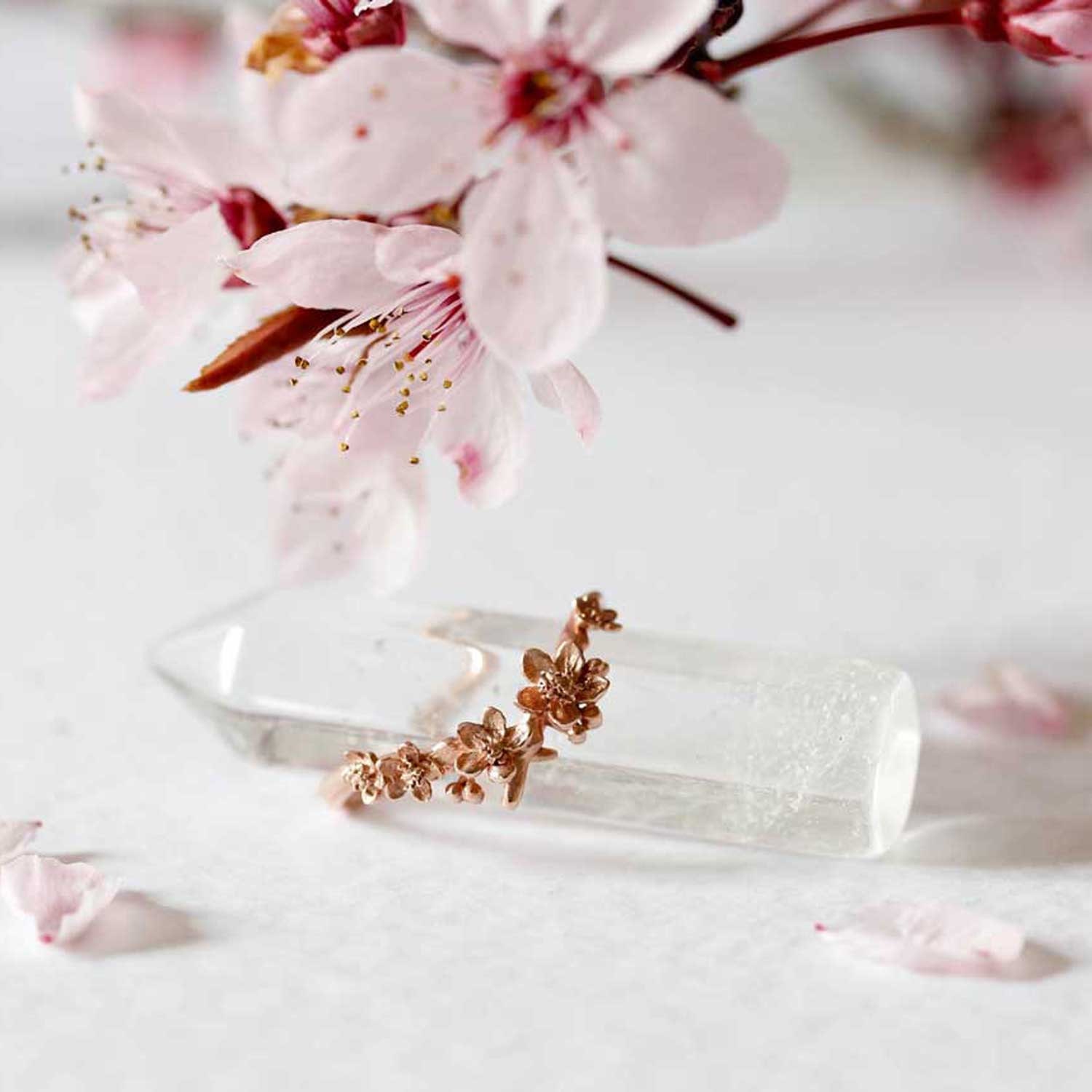 Kirschblütenring, Sakuraring - Silber/Gold/Rosegold/Weißgold, Blumenring, Verlobungsring, Versprechensring, Ehering von LeeReneeJewellery