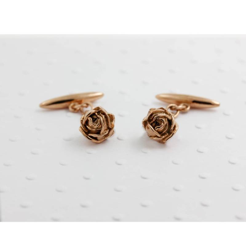 Manschettenknöpfe Rose, Rose Gold, Hochzeit Manschettenknöpfe, Geschenk Für Den Bräutigam, Valentines von LeeReneeJewellery