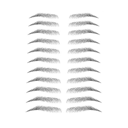 3D Augenbrauen-Aufkleber, praktischer Stereo-Aufkleber, verschiedene Form, falsche Augenbrauen-Dekoration, leicht, lebensecht, E17 & Schwarz von Leeadwaey
