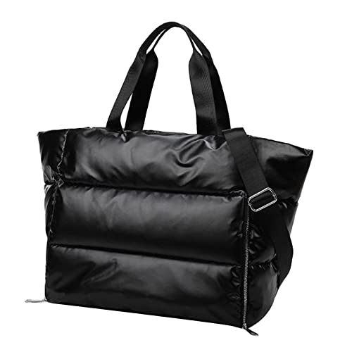 Damen-Handtasche, Sporttasche, Gepäck, Schultertasche, Rosa, Schwarz , L von Leeadwaey