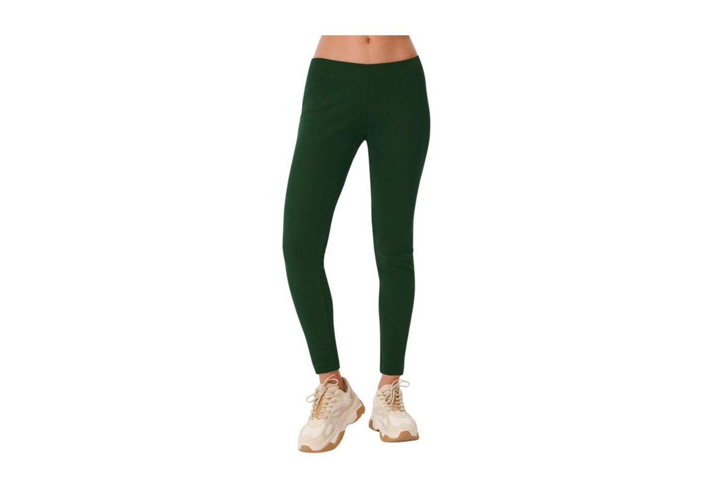 Leela COTTON Leggings Damen Ripp Leggings von Leela COTTON