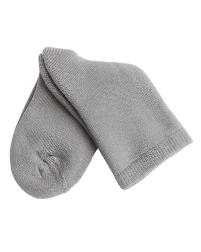 Baby Kinder Frotteesocken Socken 98% Bio-Baumwolle Unisex 3501 (DE/NL/SE/PL, Numerisch, 21, 23, Hellgrau) von Leela Cotton