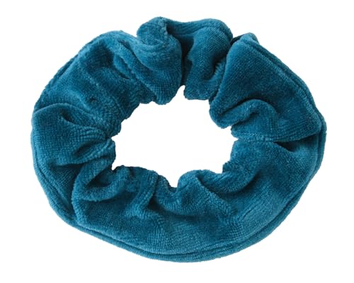 Damen Nicky Scrunchies Haargummis Bio-Baumwolle Haarband Mädchen Frauen (Ozeanblau) von Leela Cotton