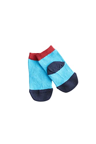 Leela Cotton 2 Paar Baby Kinder Socken Bio-Baumwolle Unisex 3307 (31-34, Denimblau-d.blau-kirschrot) von Leela Cotton