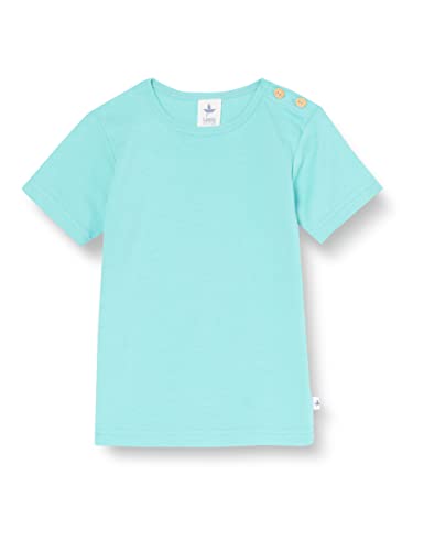 Leela Cotton Baby Kinder Kurzarm T-Shirt Bio-Baumwolle GOTS Shirt Jungen Mädchen Gr. 50 bis 128 (116, türkis) von Leela Cotton