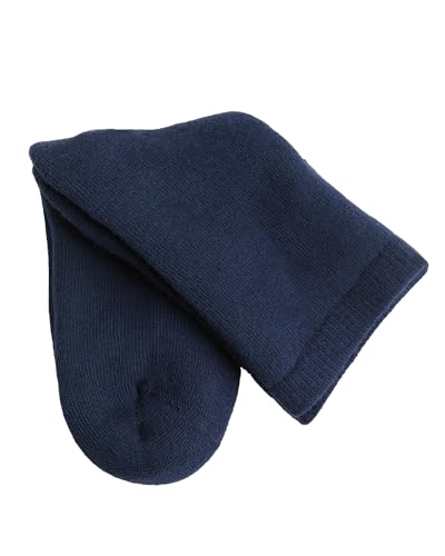 Leela Cotton Baby Kinder Frotteesocken Socken 98% Bio-Baumwolle Unisex 3501 (DE/NL/SE/PL, Numerisch, 21, 23, Dunkelblau) von Leela Cotton