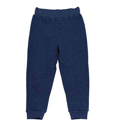 Leela Cotton Baby Kinder Hose Piquéhose Bio-Baumwolle Sweathose Schlafhose Freizeithose (116, Indigo) von Leela Cotton