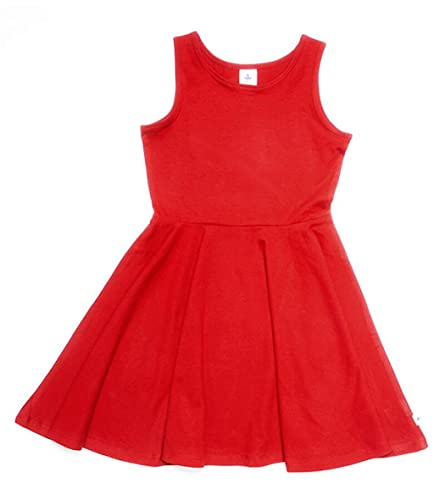 Leela Cotton Baby Kinder Jerseykleid Sommerkleid Kleid Bio-Baumwolle 2620 (104, Ziegelrot) von Leela Cotton