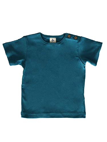 Leela Cotton Baby Kinder Kurzarm T-Shirt Bio-Baumwolle GOTS Shirt Jungen Mädchen Gr. 50 bis 128 (86/92, Seaport) von Leela Cotton