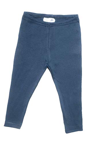 Leela Cotton Baby Kinder Leggings Bio-Baumwolle Leggingslang Mädchen Jungen 2051 Gr: 74 bis 116 (116, Indigo) von Leela Cotton