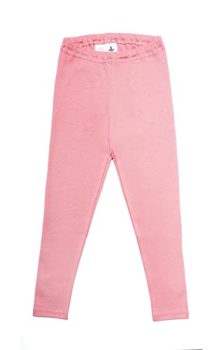 Leela Cotton Baby Kinder Leggings Bio-Baumwolle Leggingslang Mädchen Jungen 2051 Gr: 74 bis 128 (116, Altrosa) von Leela Cotton