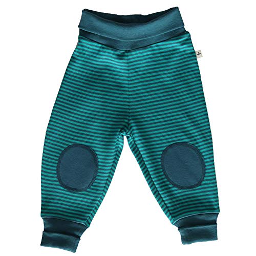 Leela Cotton Baby Kinder Ringelhose Hose Bio-Baumwolle Sweathose Gestreift (74-80, Donaublau/Lapis) von Leela Cotton