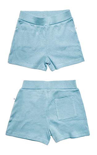 Leela Cotton Baby Kinder Shorts Bio-Baumwolle 2020 Gr. 74 bis 128 (98/104, taubenblau) von Leela Cotton