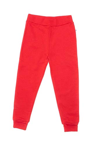 Leela Cotton Baby Kinder Sweathose Hose Bio-Baumwolle Schlafhose Freizeithose 2026 (128, Ziegelrot) von Leela Cotton