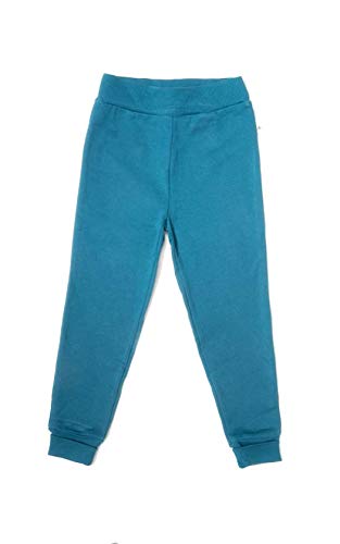 Leela Cotton Baby Kinder Sweathose Hose Bio-Baumwolle Schlafhose Freizeithose 2026 (128, donaublau) von Leela Cotton