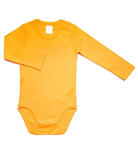 Leela Cotton Body Langarm 2 Stück Baby Kinder Bio-Baumwolle Basic 2006 (80, sonnengelb) von Leela Cotton