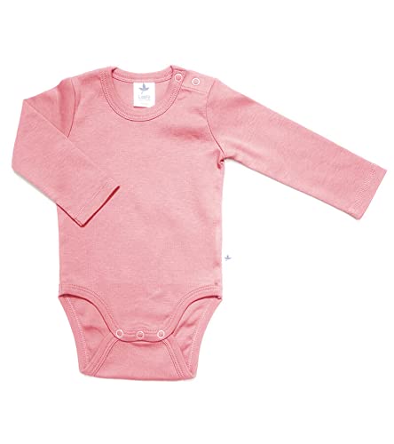 Leela Cotton Body Langarm 2 Stück Baby Kinder Bio-Baumwolle Basic 2006 (86-92, Altrosa) von Leela Cotton